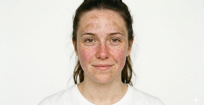 odstránenie pigmentu cievok na celej tvári